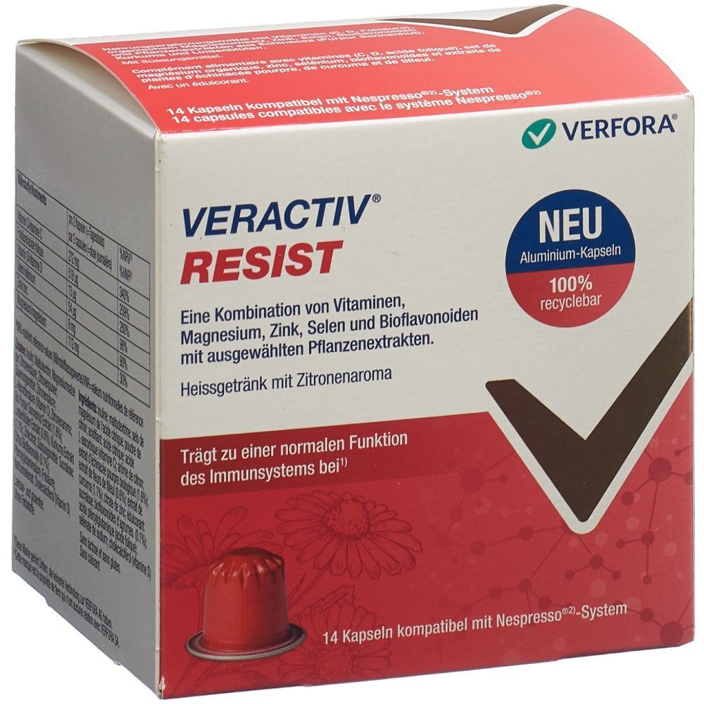 VERACTIV Resist capsules nespresso alu 14 pc(s) Capsule(S)