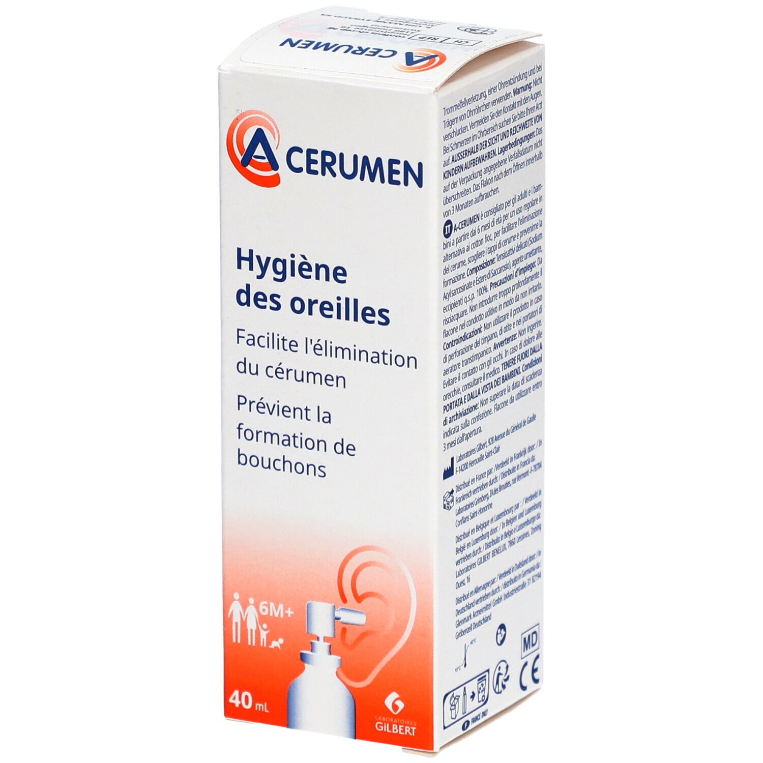 A-Cerumen Spray Hygiène Des Oreilles 40 Ml - Image 1