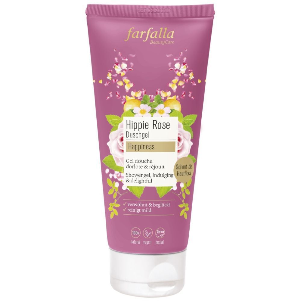FARFALLA BeautyCare Gel douche Hippie Rose Douche 200 ml