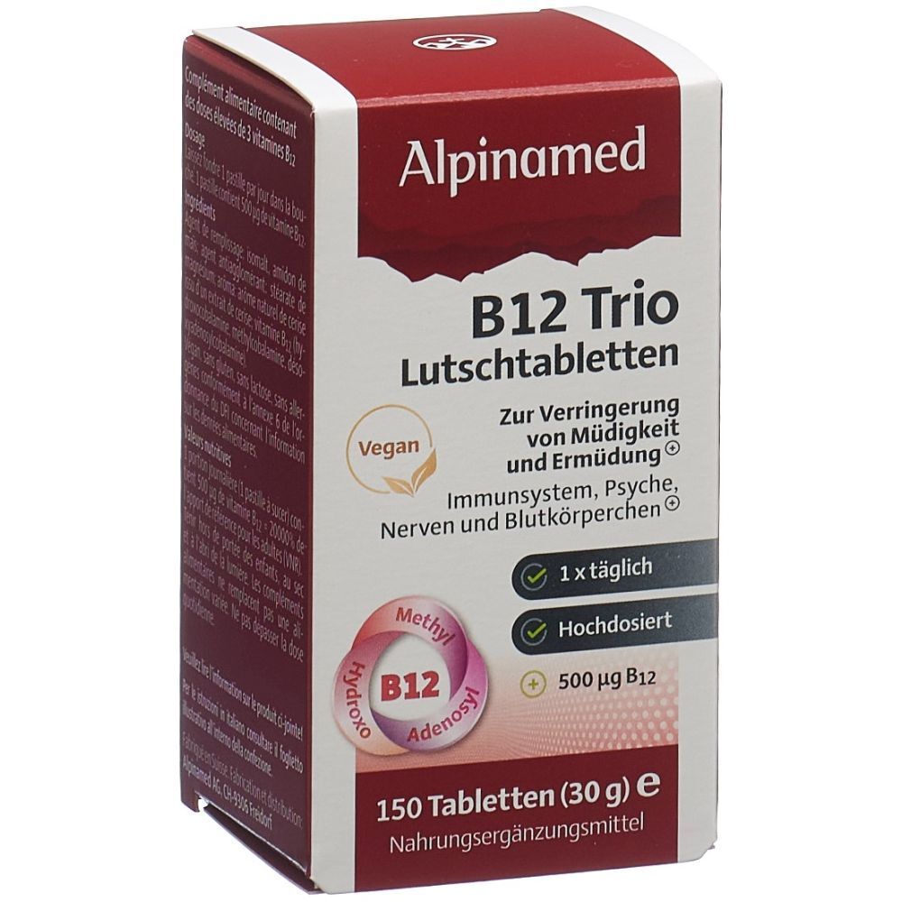 ALPINAMED B12 trio cpr (ec 01/22) 150 pc(s) Comprimé(S)