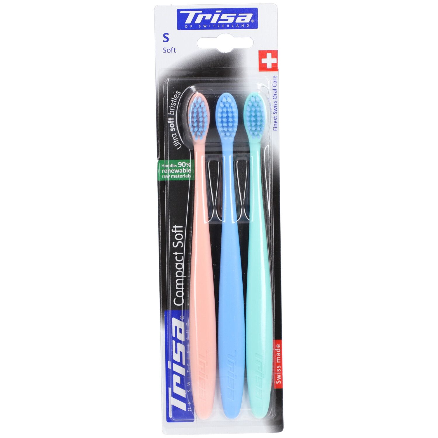 Trisa Compact Soft Trio Brosse à Dents 1 pc(s) Brosse(S) À Dents