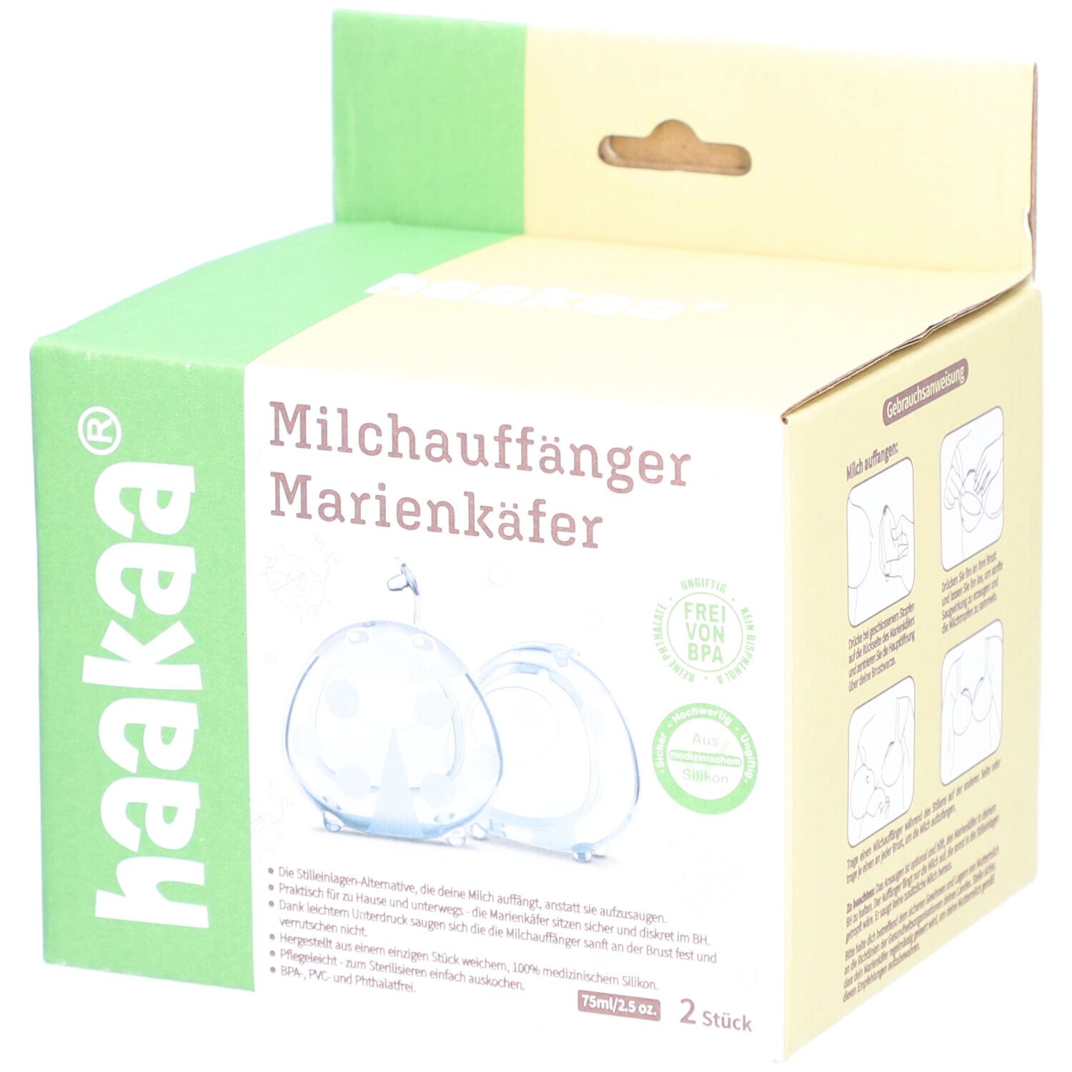 HAAKAA® Collecteur de lait 75 ml Set de 2 1 pc(s) Set(S)
