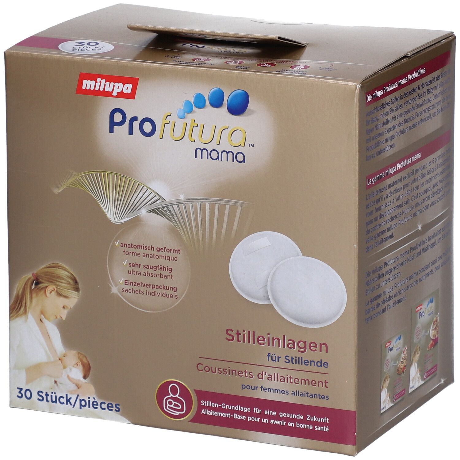 Milupa proFutura Maman Coussinets d'allaitement 30 pc(s) Coussinets D'Allaitement