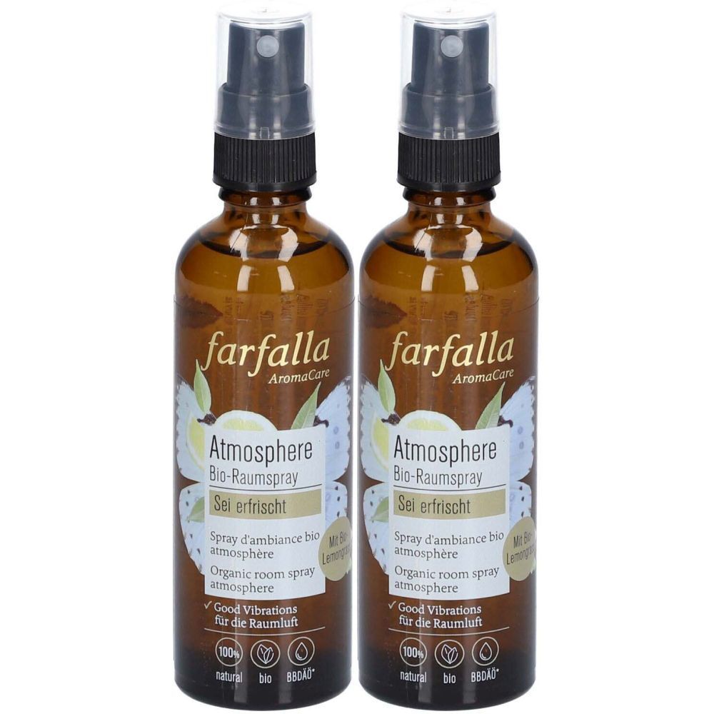 FARFALLA Sei erfrischt, Lemongras Spray d'ambiance 2x75 ml Spray