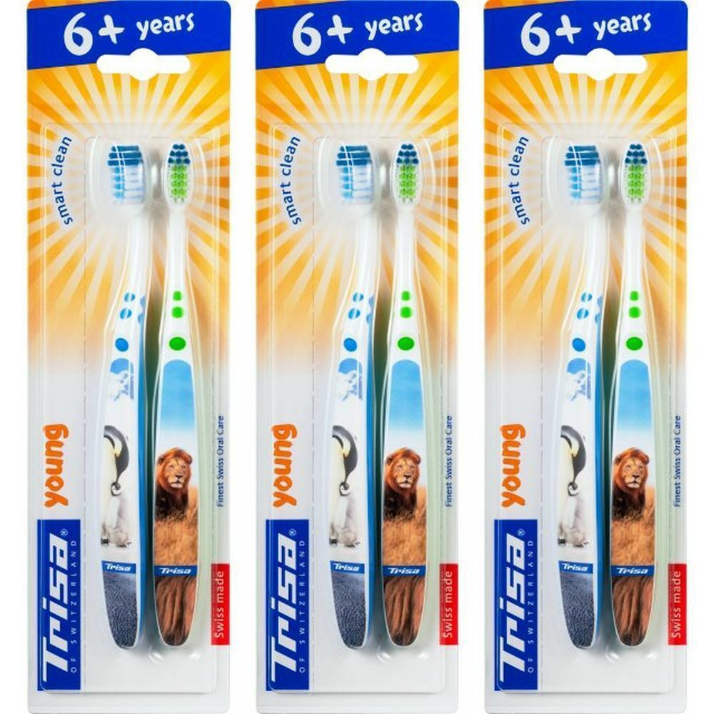 TRISA brosses à dents pour enfants duo 3x2 pc(s) Brosse(S) À Dents