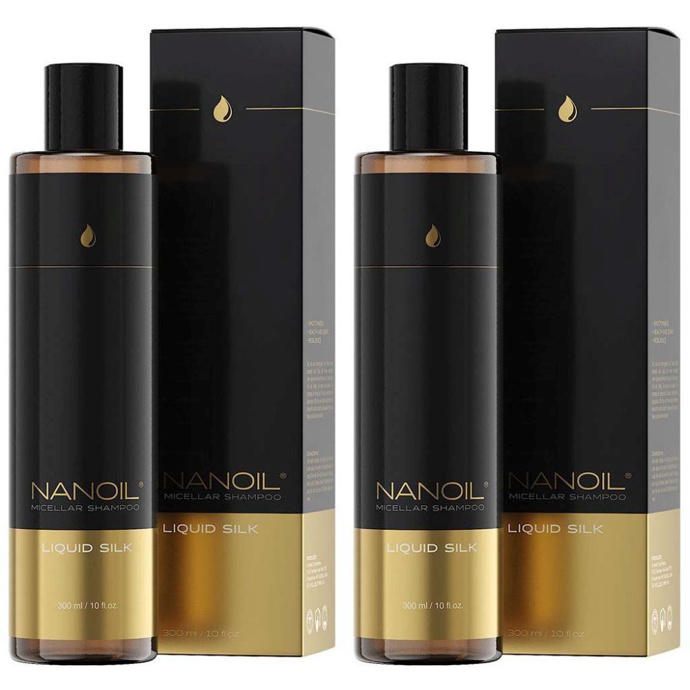 NANOIL Liquid Silk Micellar Shampoo 2x300 ml Shampooing