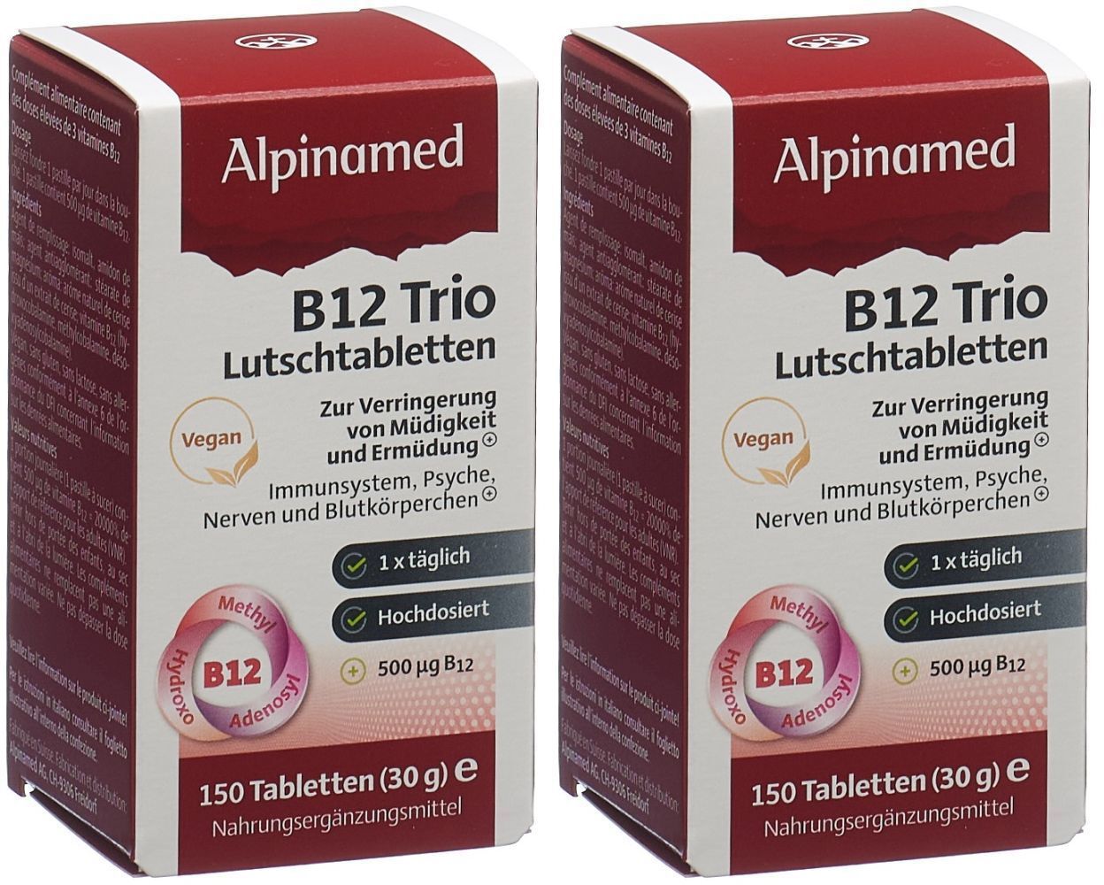 ALPINAMED B12 trio cpr (ec 01/22) 2x150 pc(s) Comprimé(S)