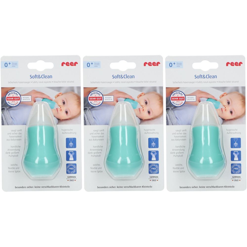 reer Soft&Clean Mouche-bébé sécurisé 3x1 pc(s) Autre