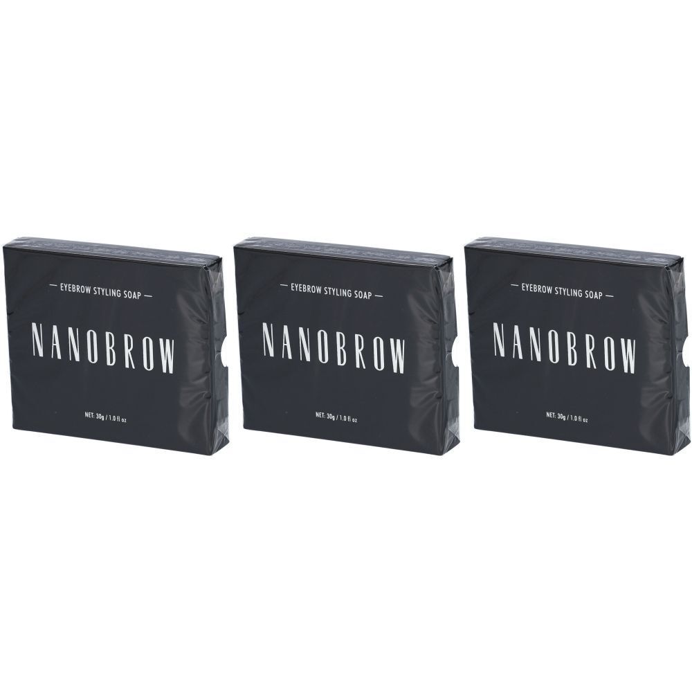 NANOBROW Savon coiffant pour sourcils 3x30 g Savon