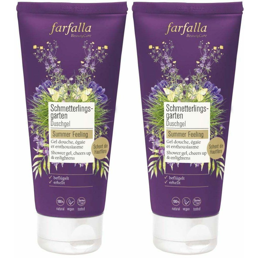 farfalla BeautyCare Jardin des Papillons Gel douche Summer Feeling Douche 2x200 ml