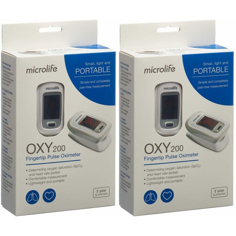 MICROLIFE Oxymètre de pouls Oxy 200 2x1 pc(s) Appareil
