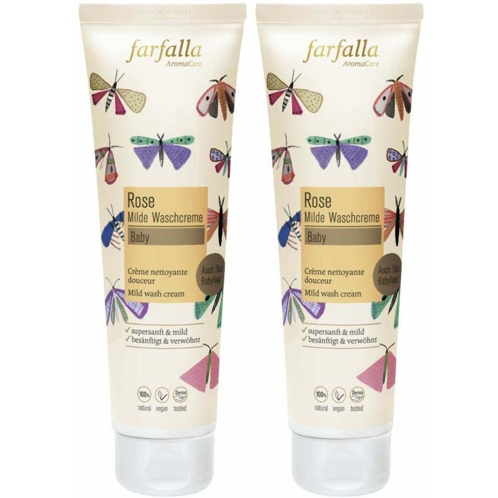 butterfly AromaCare Rose Milde Waschcreme 2x145 ml Crème