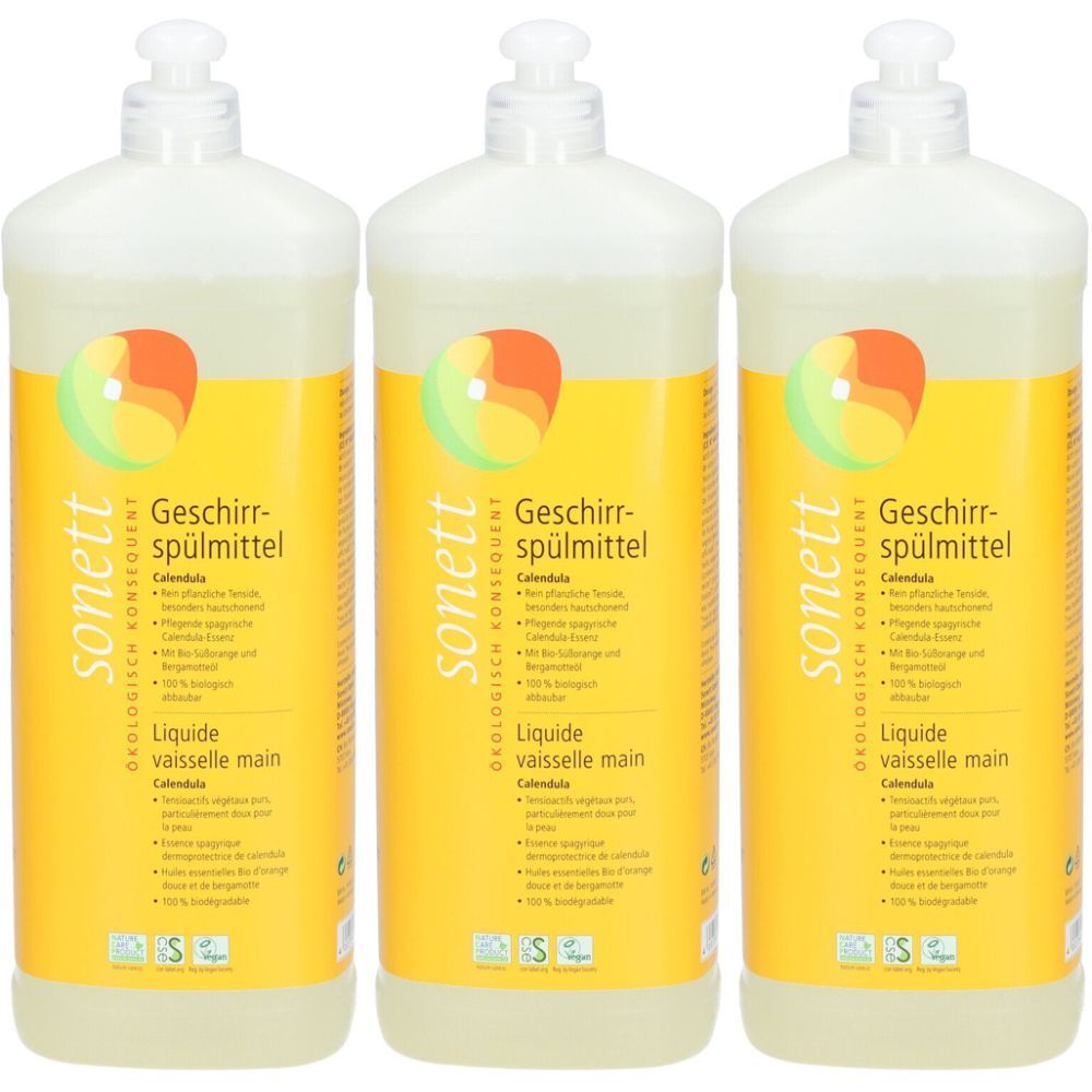 SONETT Liquide vaisselle Calendula Produit(S) Nettoyant(S) 3x1 l