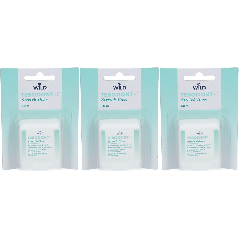 TEBODONT -F Fil dentaire 3x1 pc(s) Fil Dentaire
