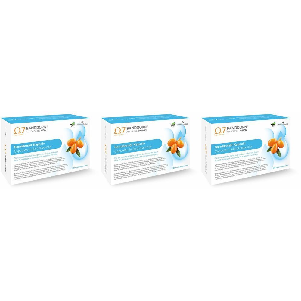 SANDDORN Argousier vision Capsules d'huile d'argousier 3x180 pc(s) Capsule(S)