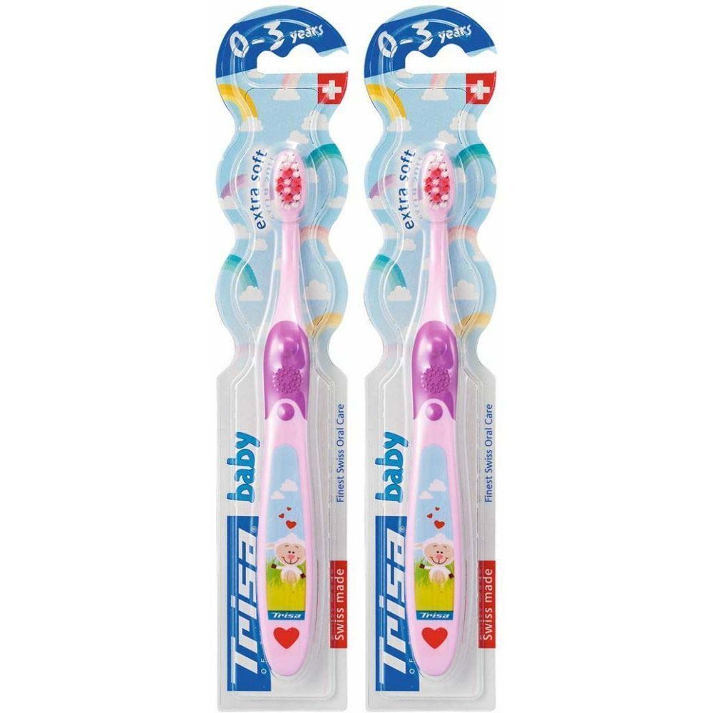 TRISA brosses à dents Baby 0 à 3 ans 2x1 pc(s) Brosse(S) À Dents