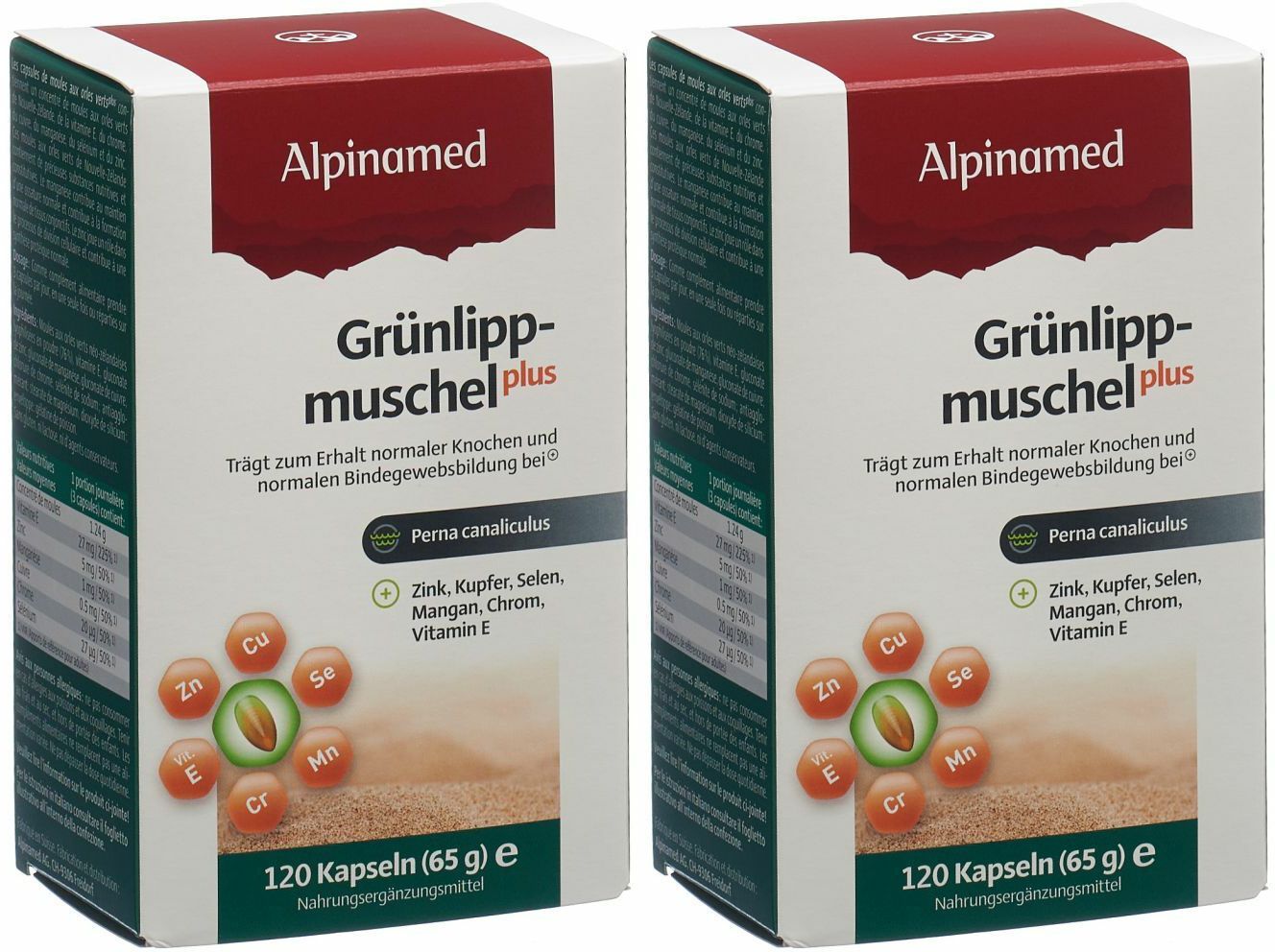 Alpinamed Moules aux orles verts PLUS Capsules 2x120 pc(s) Capsule(S)