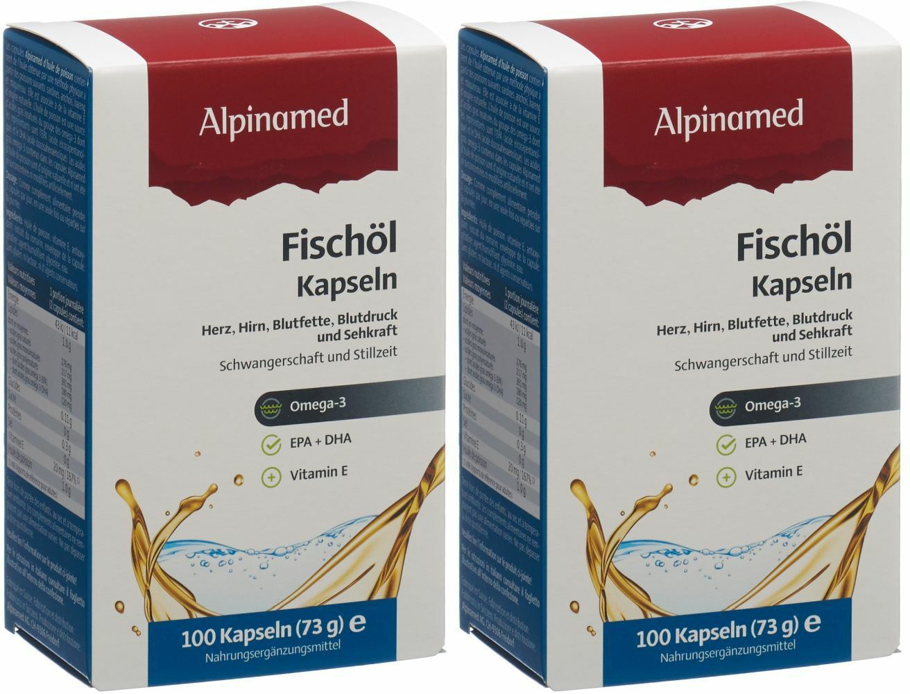 Alpinamed Huile de poisson Capsules 2x100 pc(s) Capsule(S)