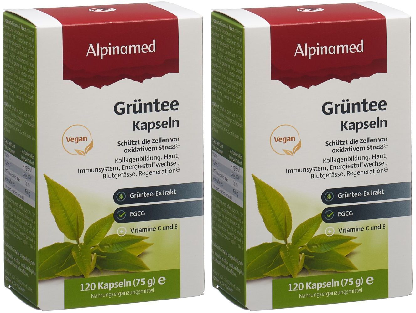 Alpinamed Thé vert Capsules 2x120 pc(s) Capsule(S)