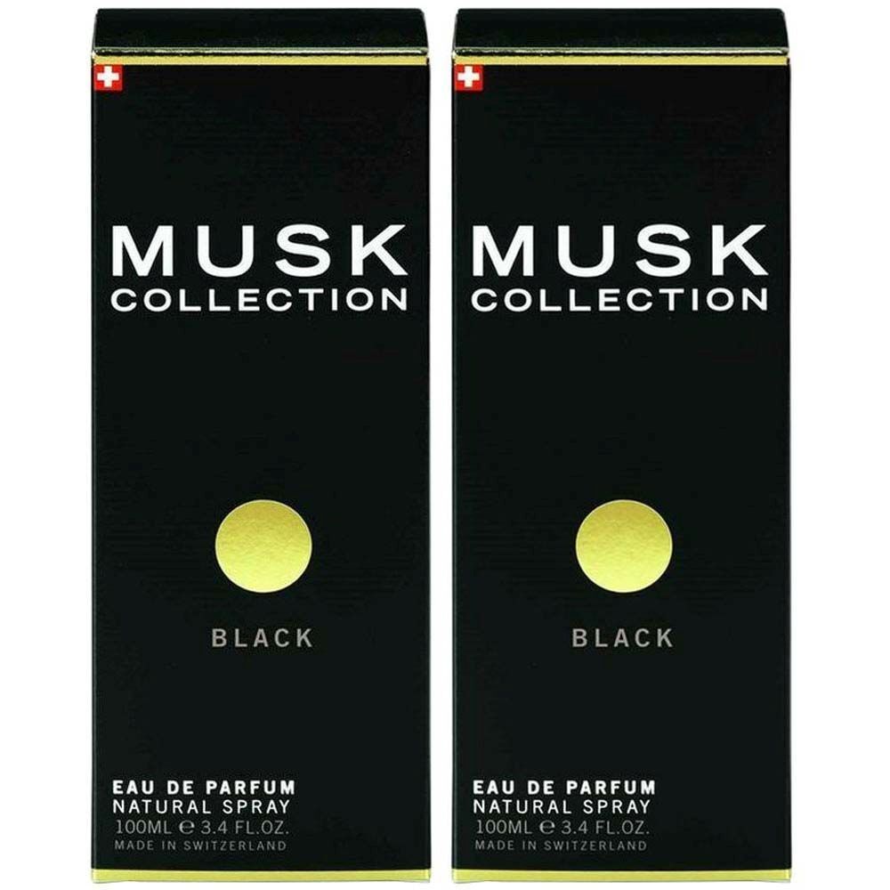 MUSK Collection Eau de Parfum Black 2x100 ml Spray