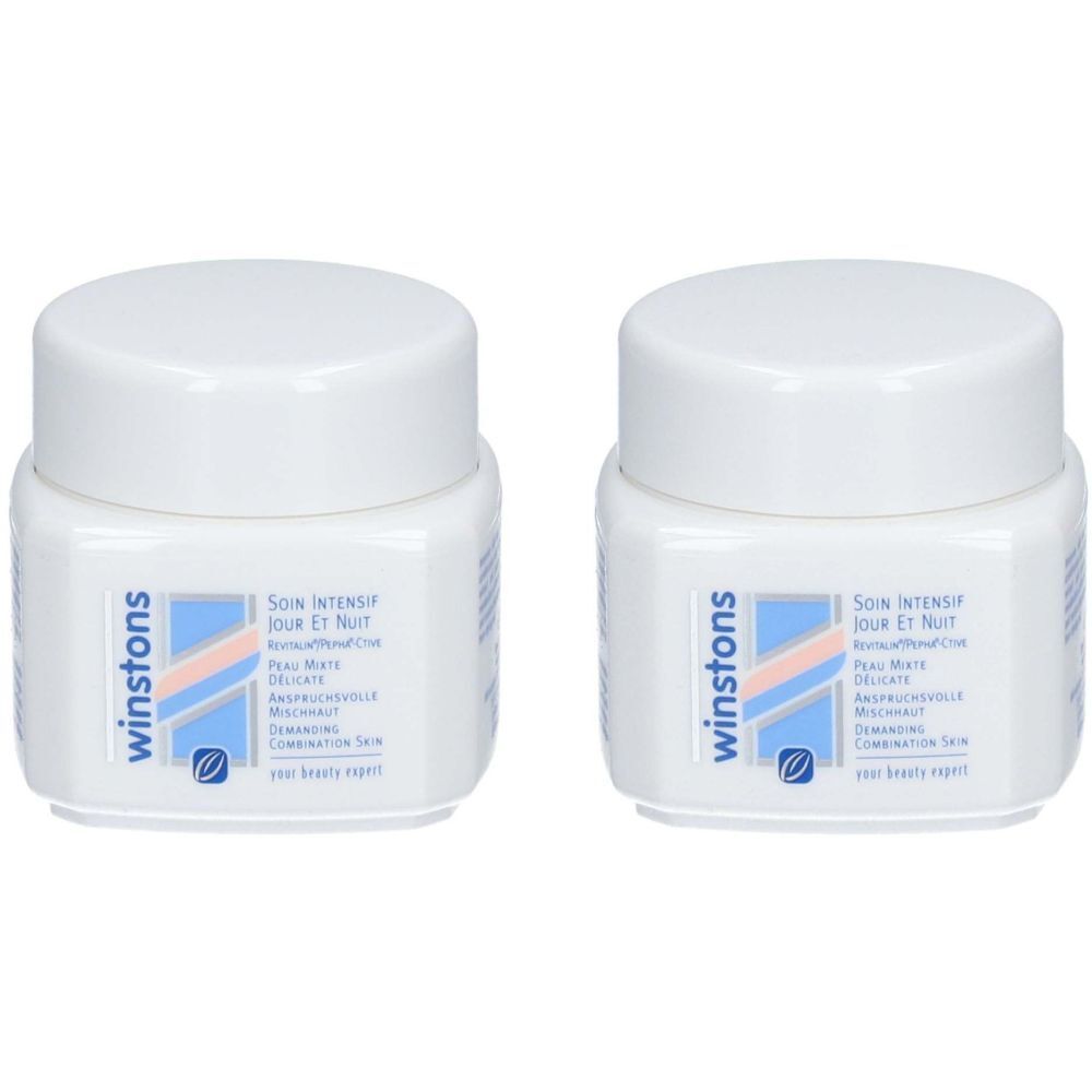 WINSTONS Crème de jour et de nuit Peau mixte 2x50 ml Crème