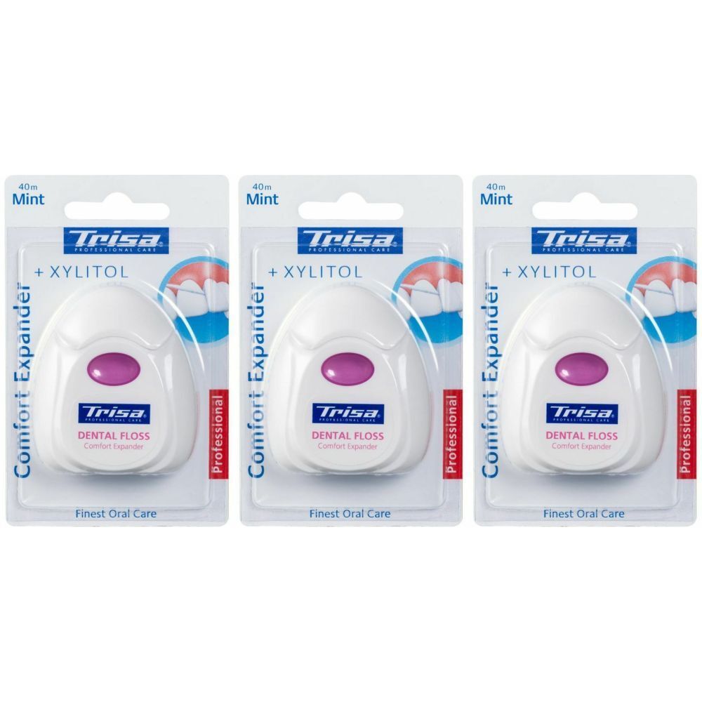 TRISA fil dentaire Confort expander saveur menthe 3x1 pc(s) Fil Dentaire