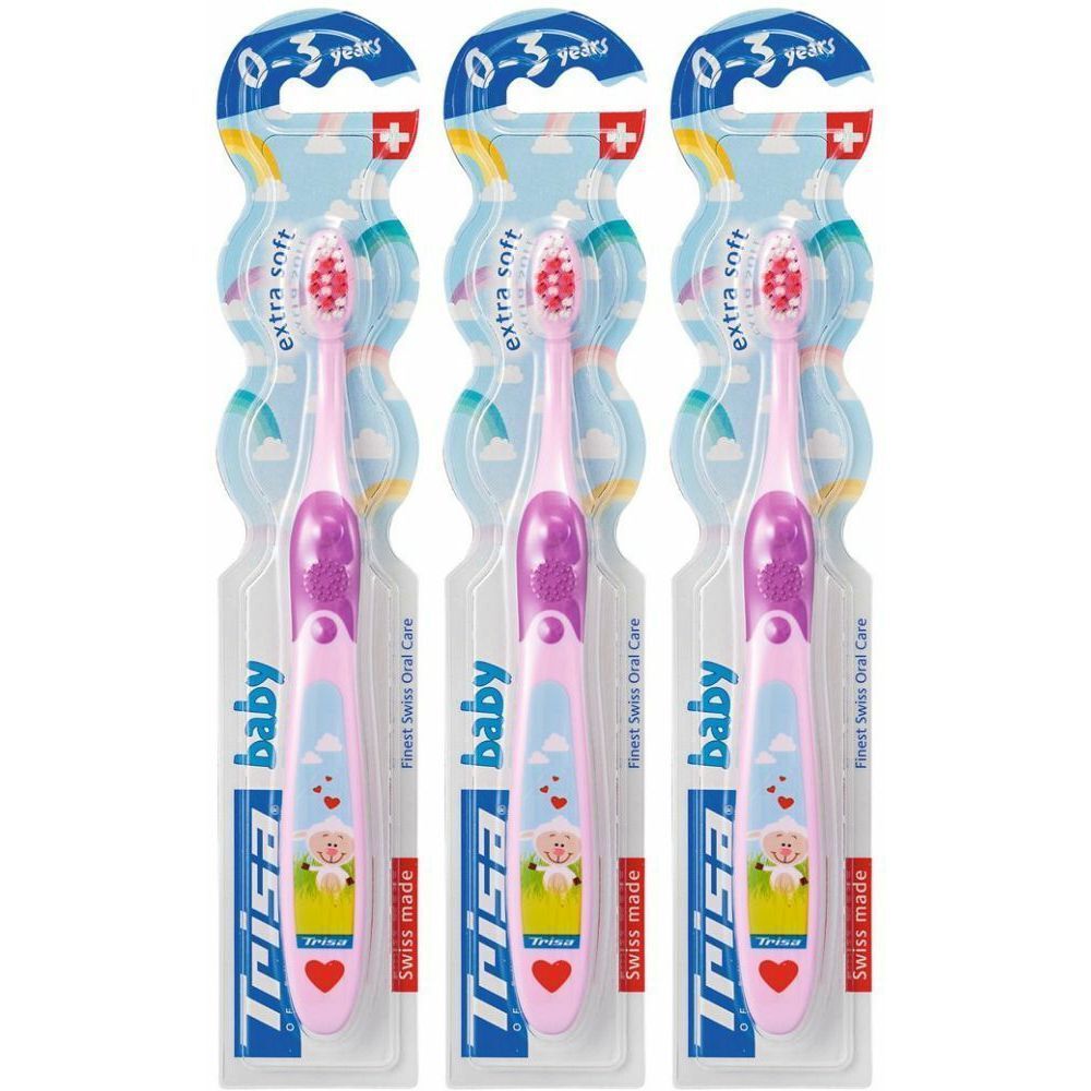 TRISA brosses à dents Baby 0 à 3 ans 3x1 pc(s) Brosse(S) À Dents