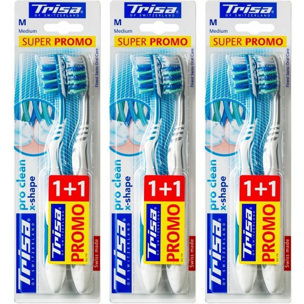 TRISA brosses à dents extra duo souples 3x2 pc(s) Brosse(S) À Dents
