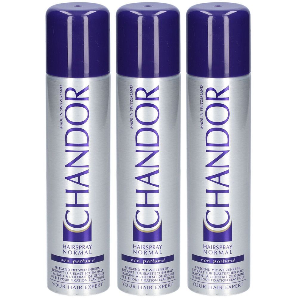 CHANDOR Spray pour cheveux 3x250 ml