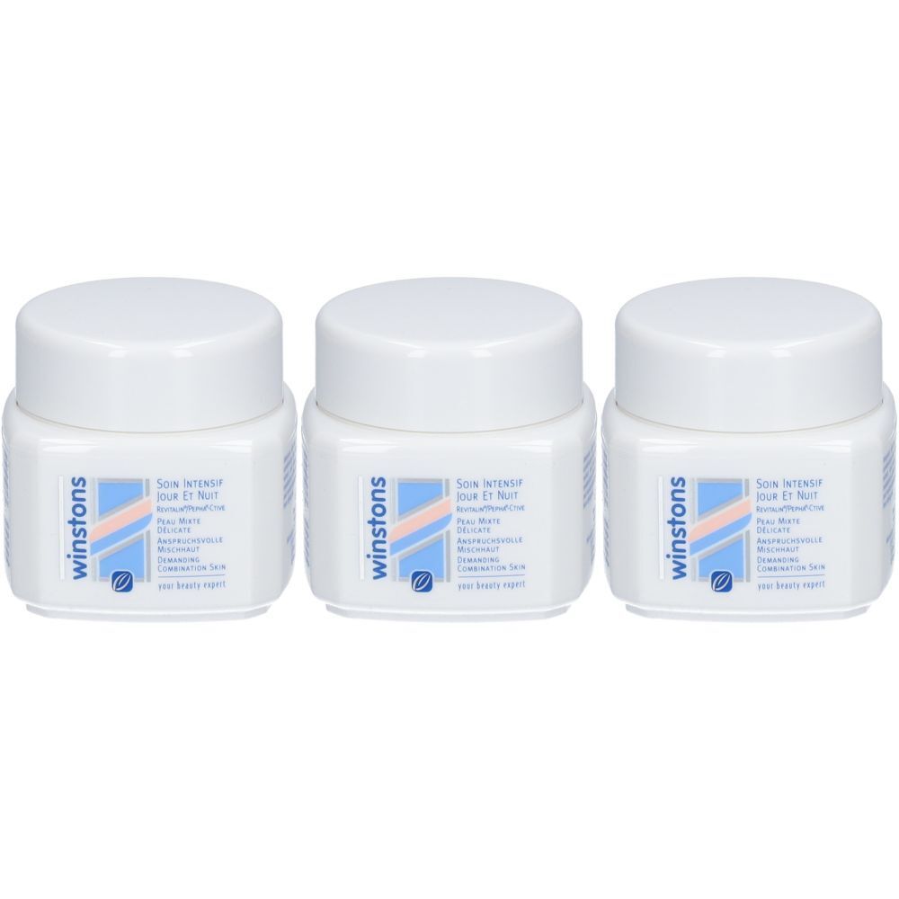 WINSTONS Crème de jour et de nuit Peau mixte 3x50 ml Crème