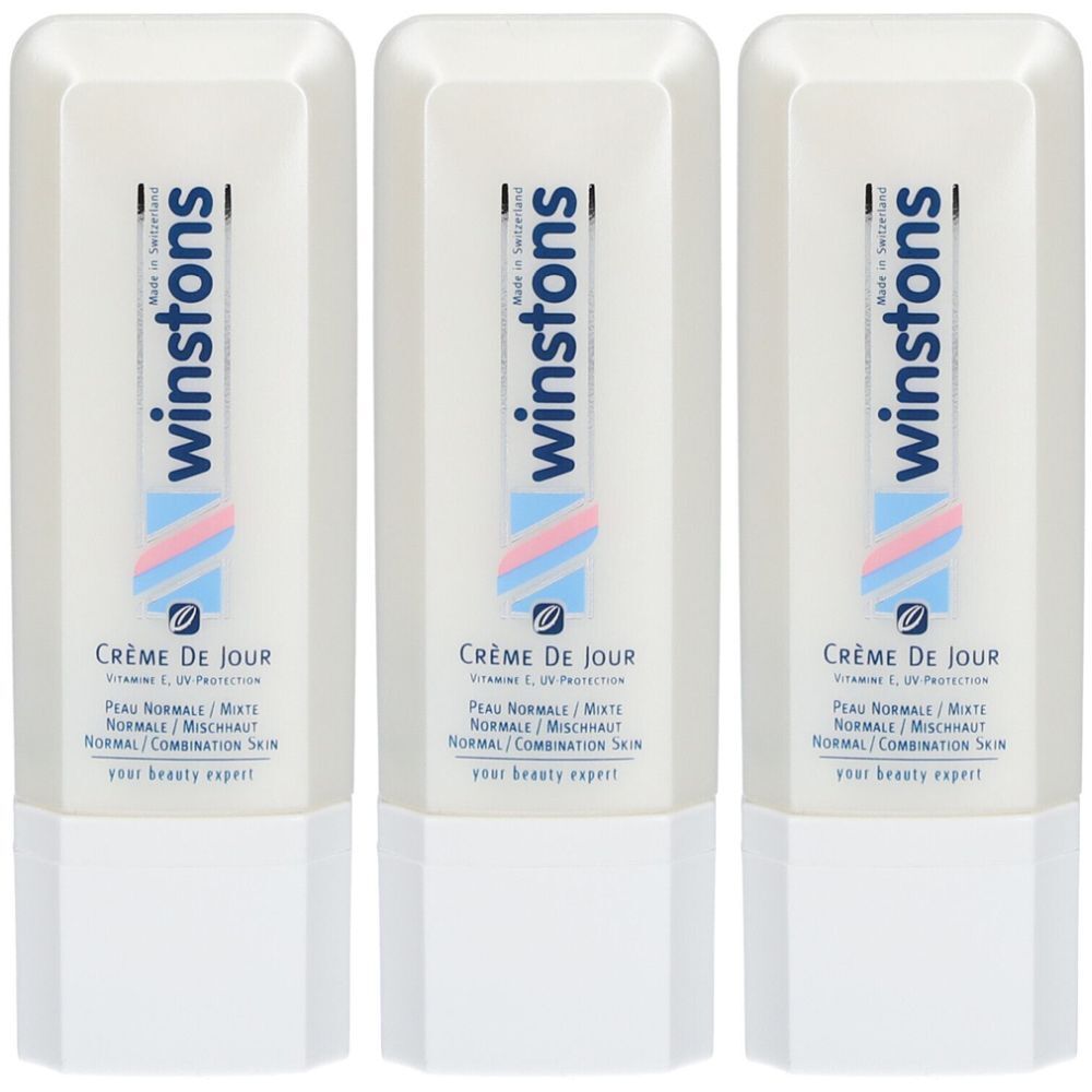 WINSTONS Crème de jour Peau normale à mixte 3x40 ml Crème