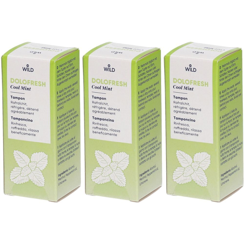 WILD Dolofresh Cool Mint 3x10 ml Solution(S)