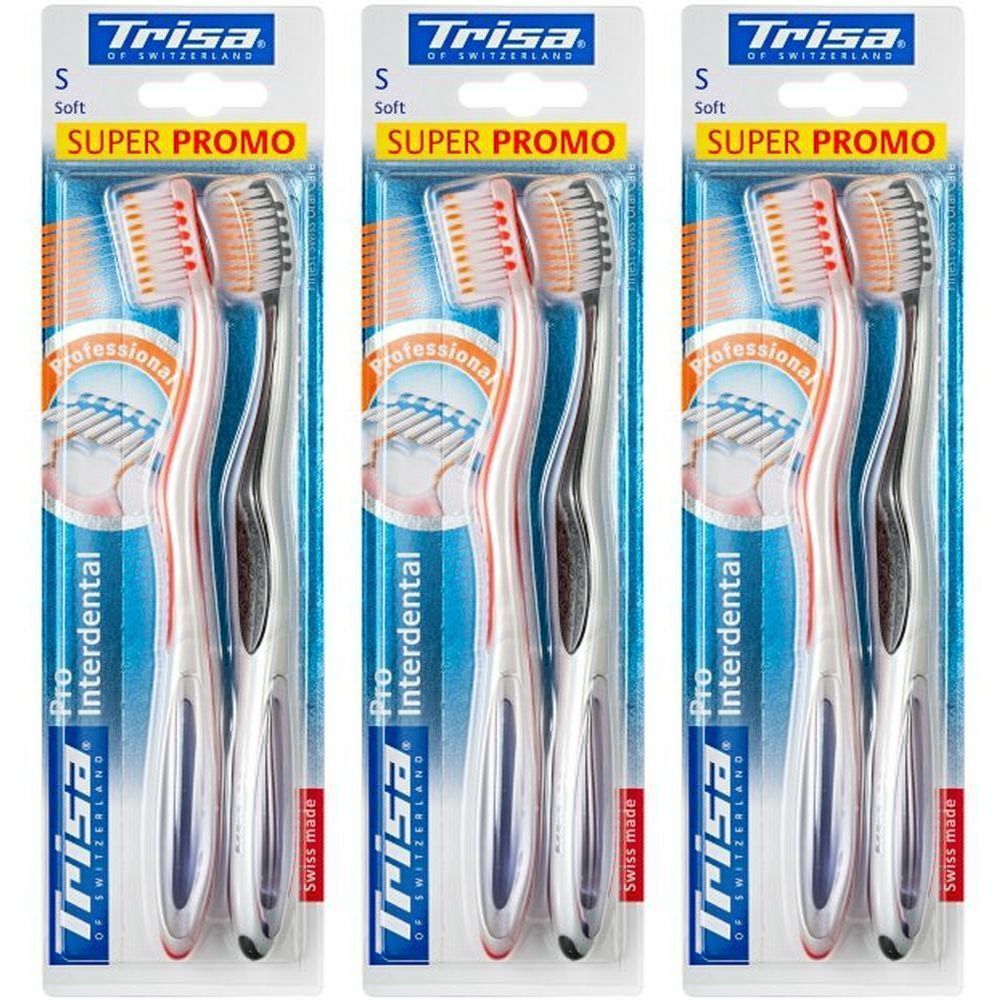 TRISA Brosses à dents souples Pro interdental 3x1 pc(s) Brosse(S) À Dents