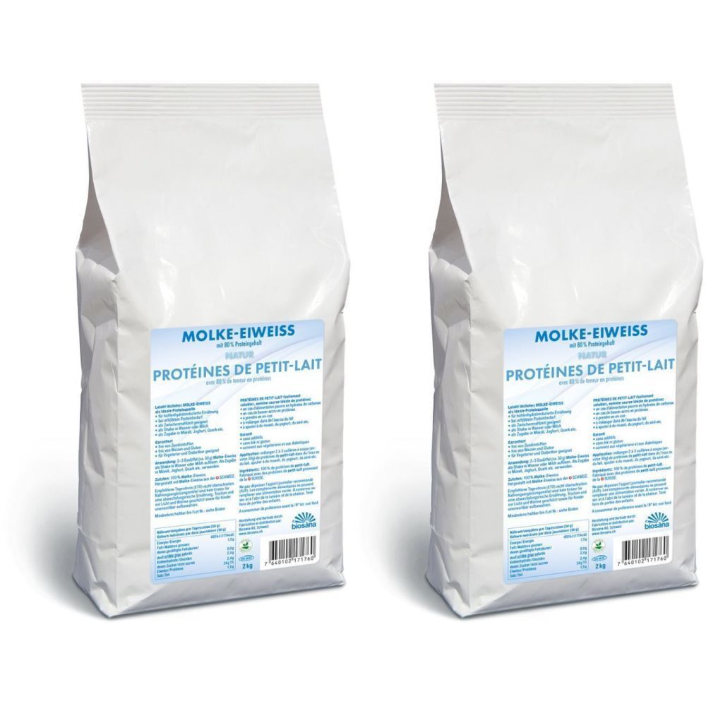 MOLKE Protéines de petit-lait 2x350 g Poudre