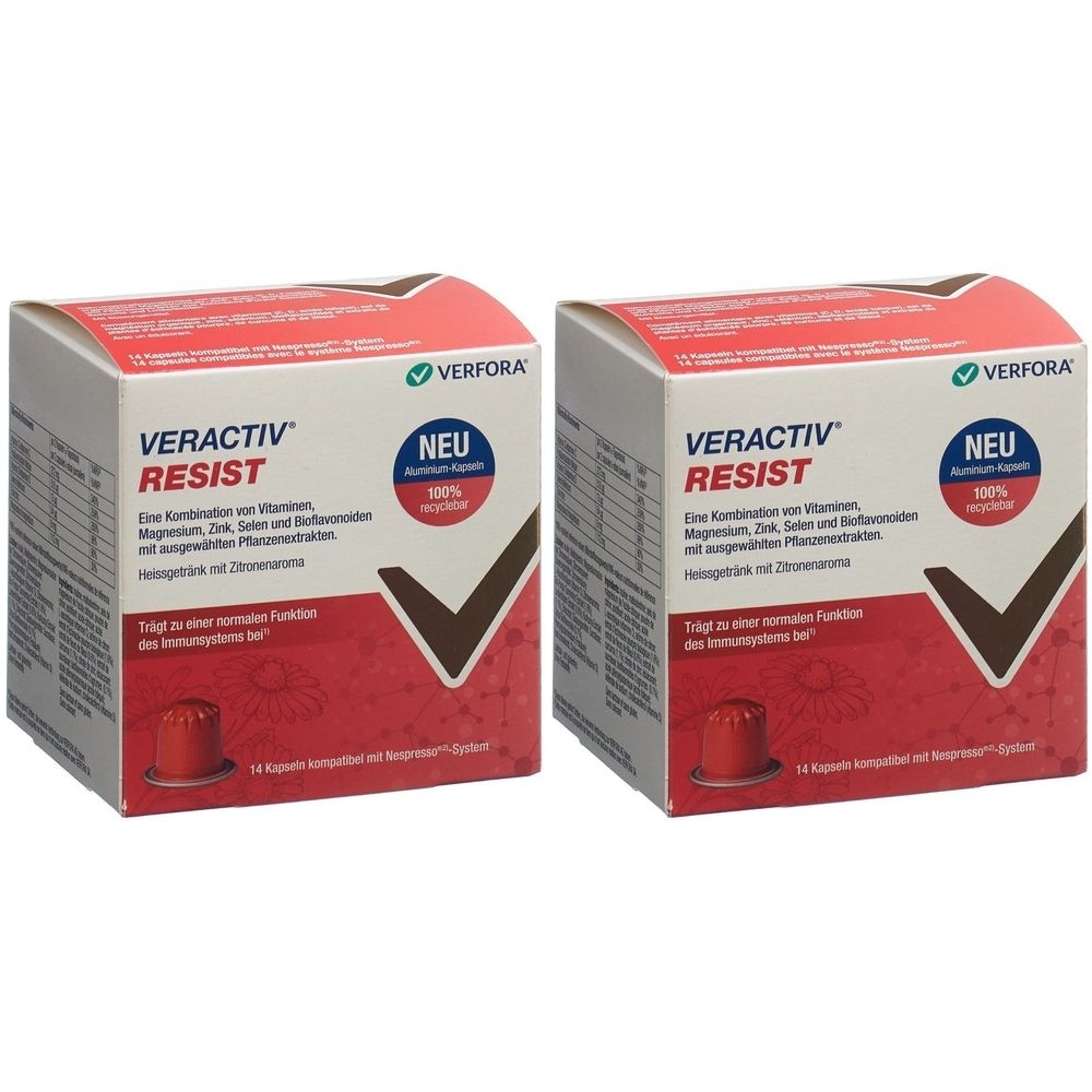 VERACTIV Resist capsules nespresso alu 2x14 pc(s) Capsule(S)
