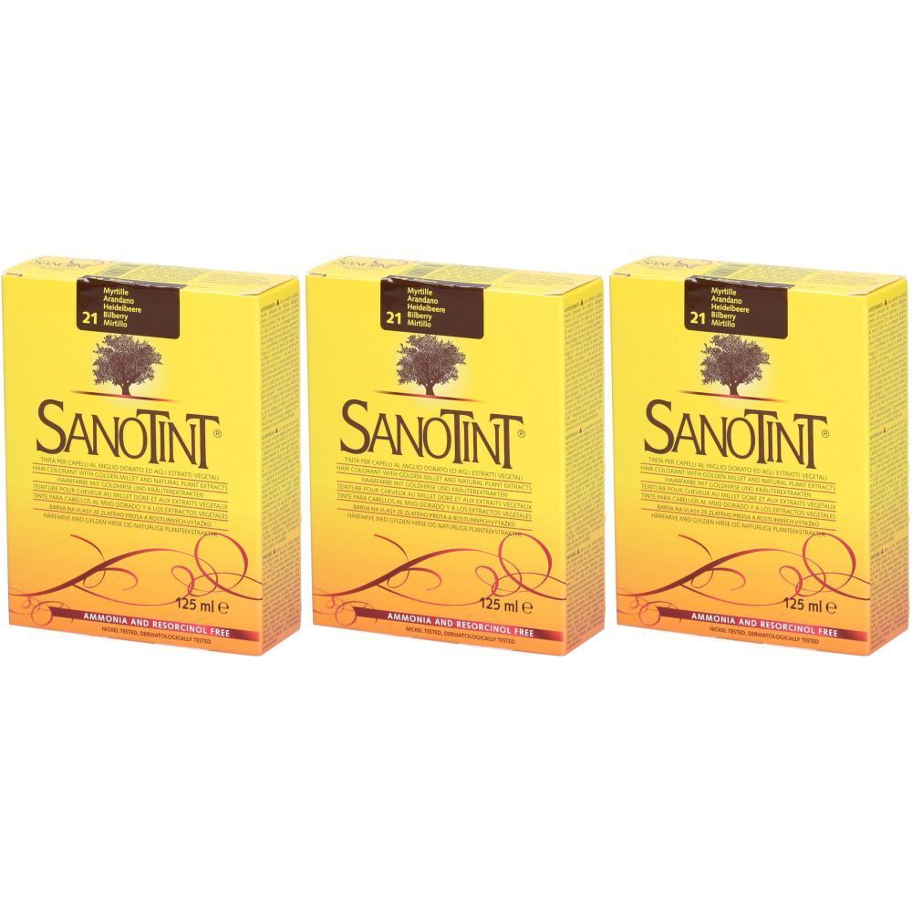 SANOTINT Teinture pour cheveux 21 Myrtille 3x1 pc(s) Teinture(S)