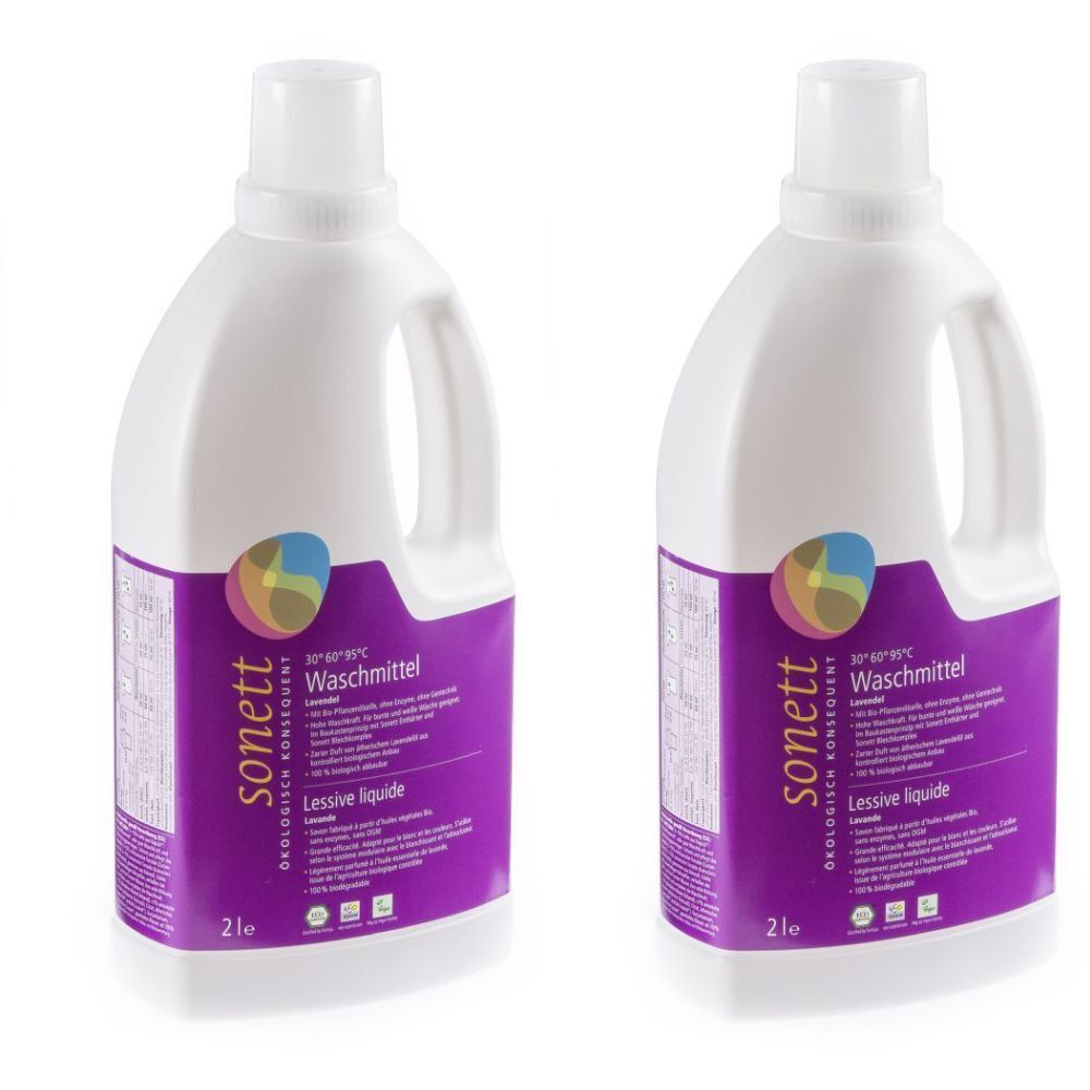 SONETT Lessive liquide lavande 2x2 l Liquide