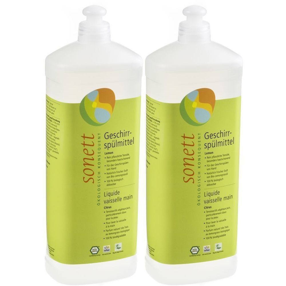 SONETT Liquide vaisselle Citron 2x1 l Produit(S) Nettoyant(S)