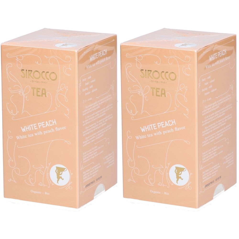 SIROCCO Thé blanc saveur pêche 2x20 pc(s) Thé