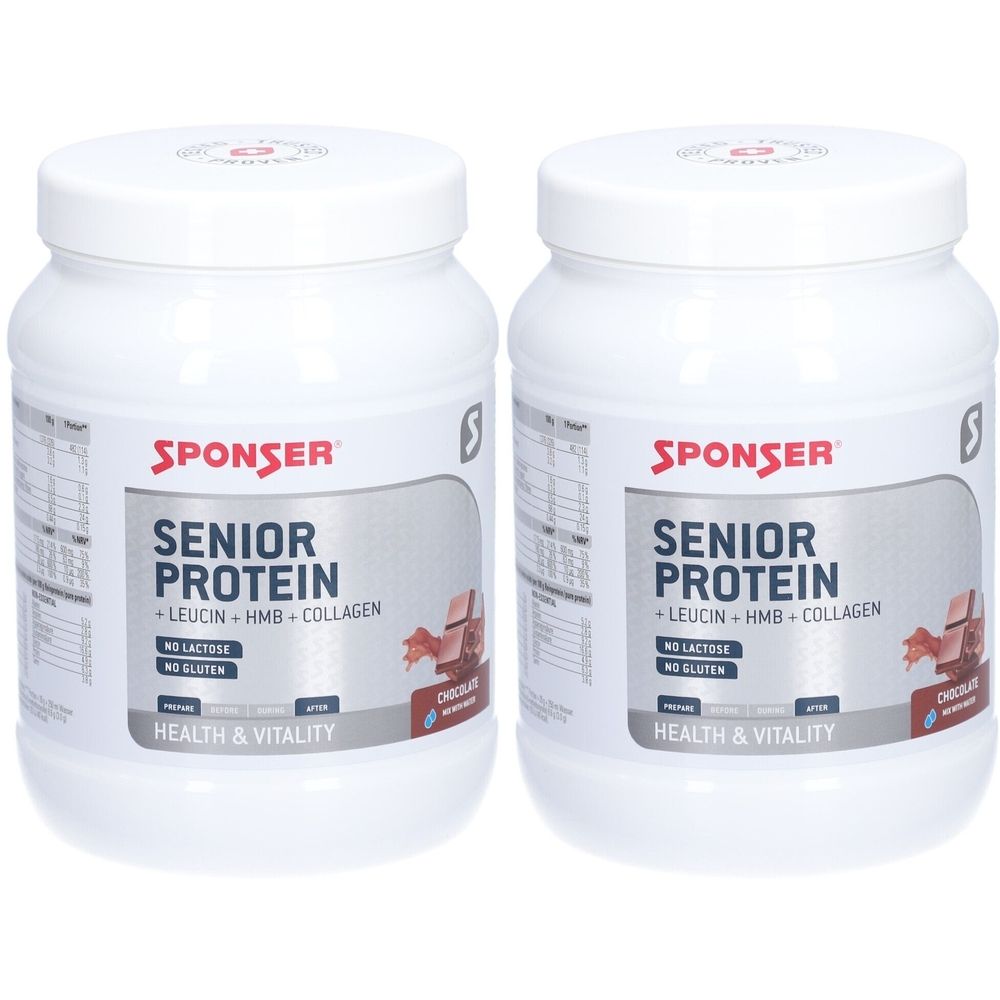 SPONSER Senior Protein Chocolate 2x455 g Poudre