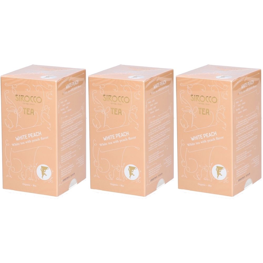 SIROCCO Thé blanc saveur pêche 3x20 pc(s) Thé