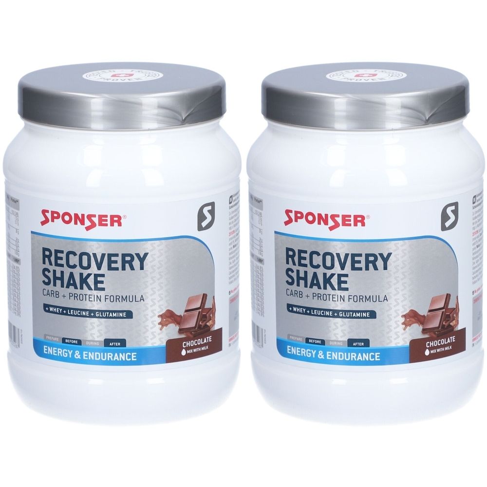 Sponser Recovery Shake Chocolat Poudre 2x900 g