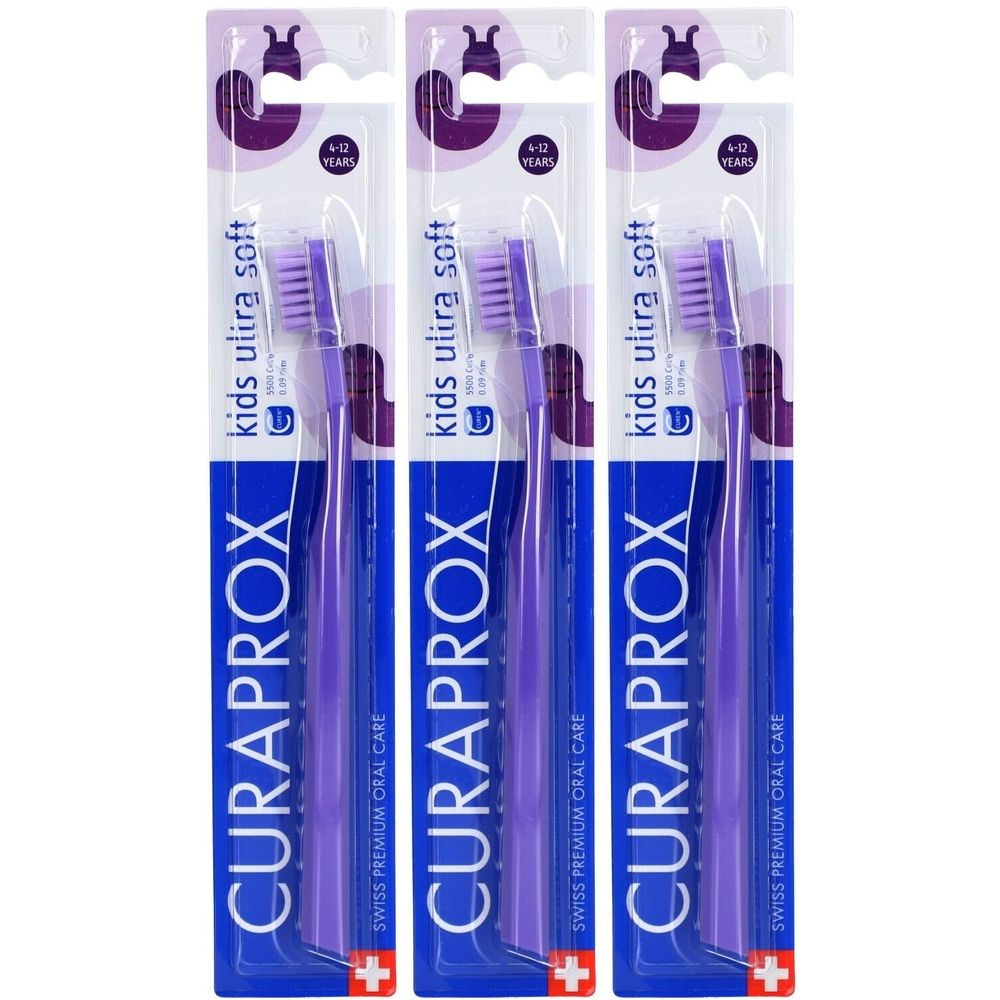Curaprox® Kids Brosse à dents 4-12 ans 3x1 pc(s)