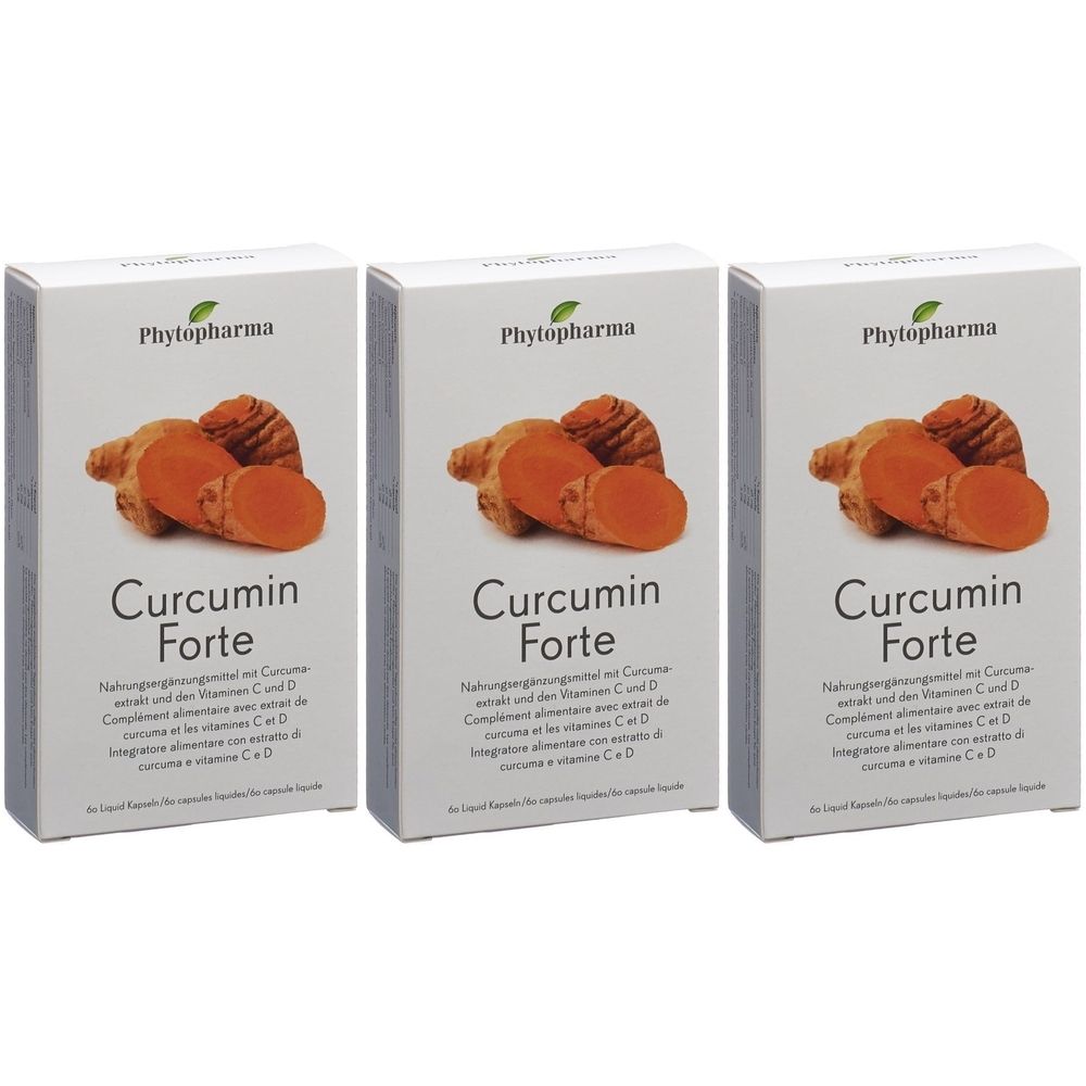 PHYTOPHARMA Curcumin Forte Capsules liquides 3x60 pc(s) Capsule(S)