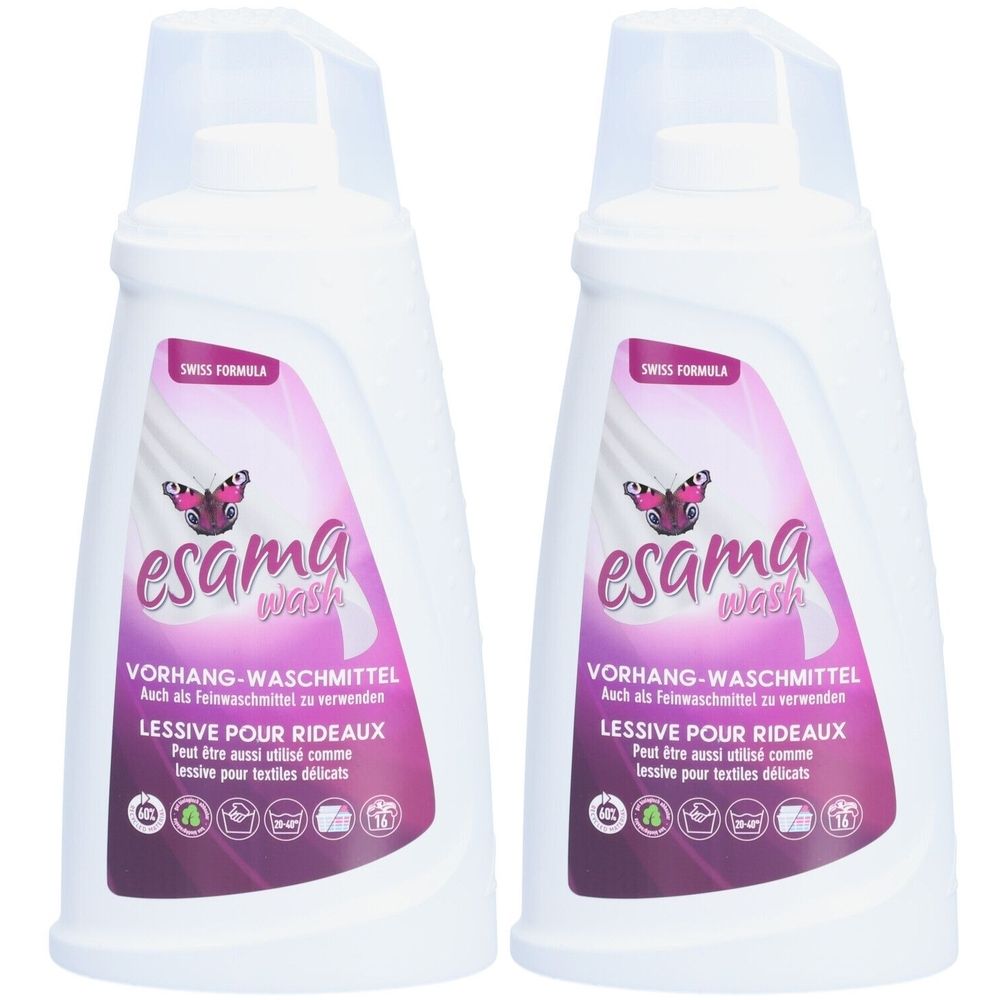 esama wash Lessive pour rideaux Fluide 2x1 l