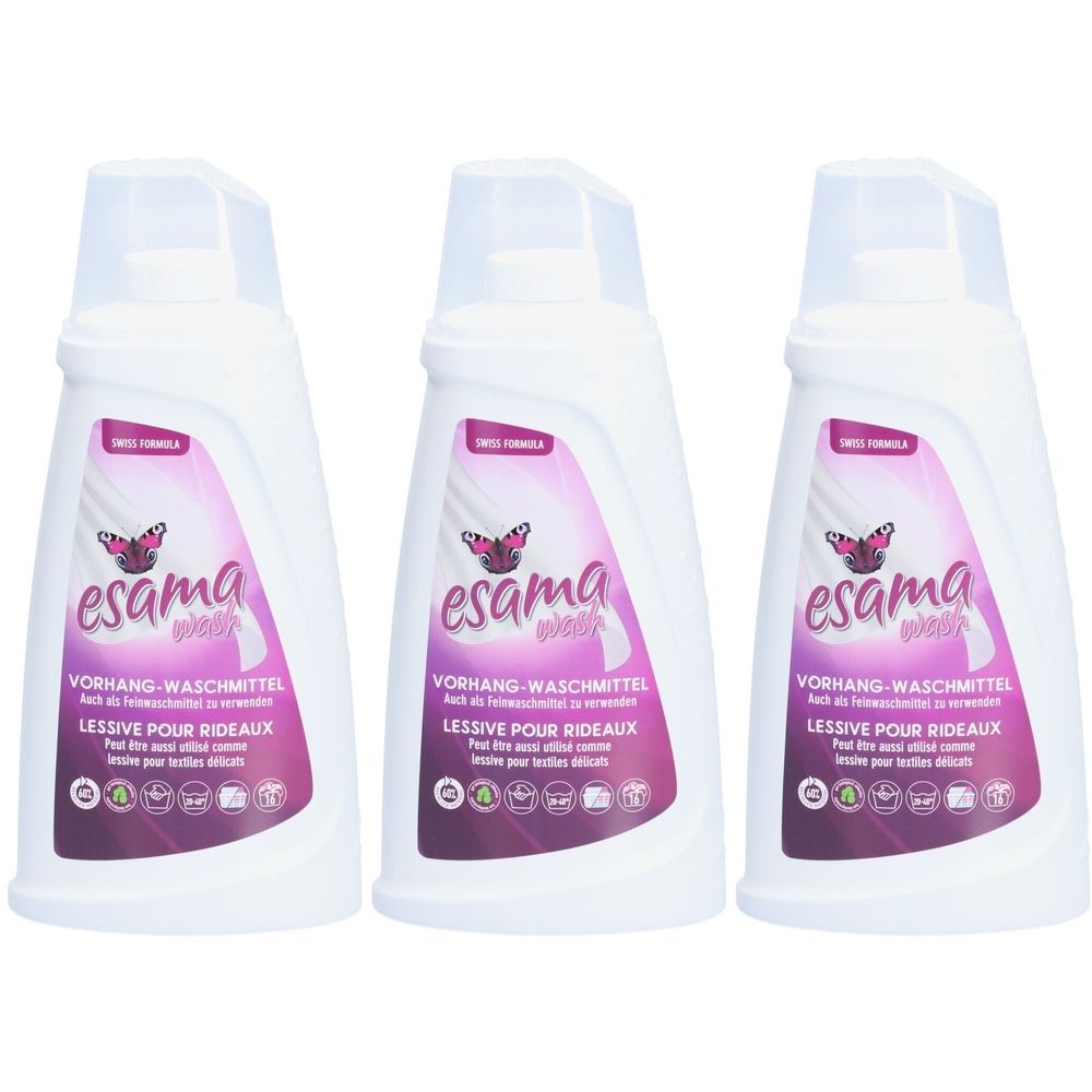 esama wash Lessive pour rideaux Liquide 3x1 l