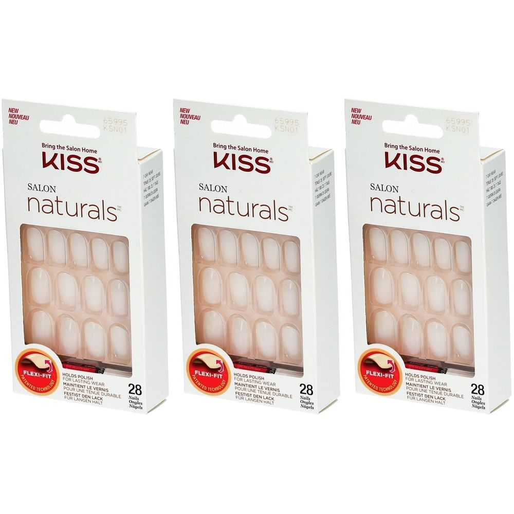 KISS Salon Natural Kit Faux-Ongles Break Even 3x1 pc(s)