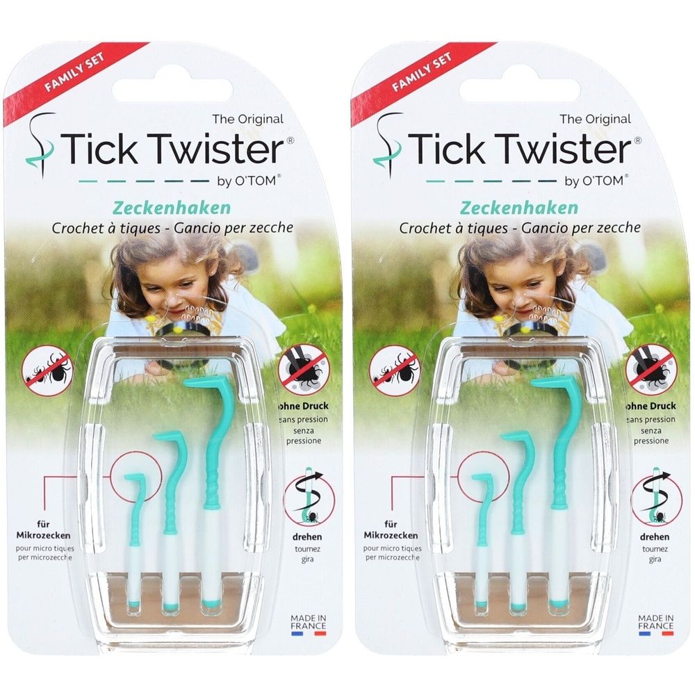 O'TOM® Tick Twister® Crochets à tiques 2x3 pc(s) Pinces