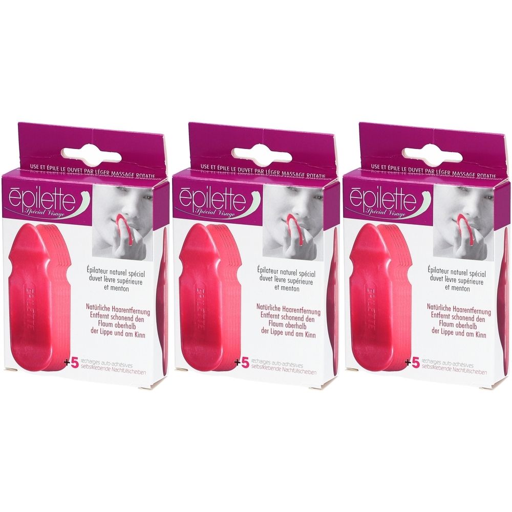 Epilette Épilateur Naturel Visage Lèvre Supérieure et Menton 3x1 pc(s) Autre