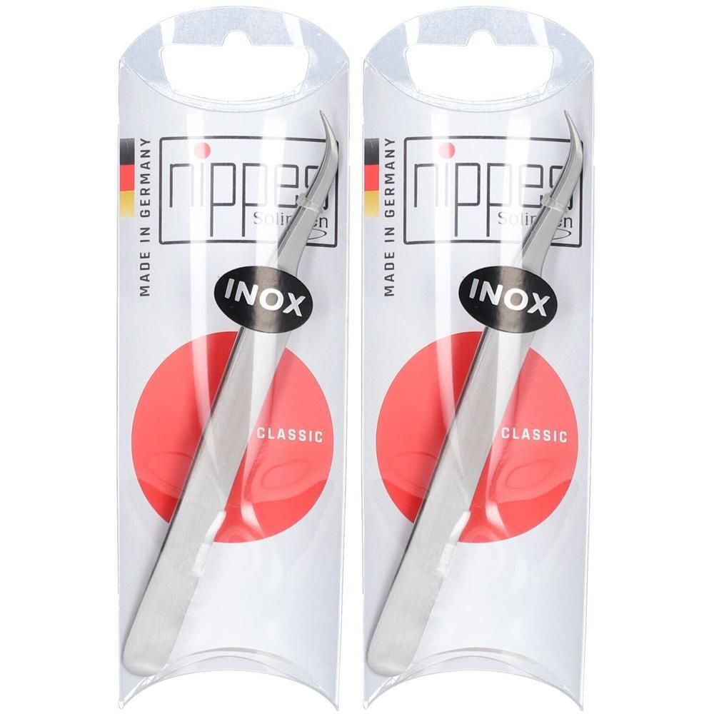 Nippes Pince à tiques inox courbée pour usage précis 2x1 pc(s) Pince À Tiques
